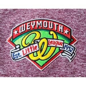 Weymouth Little League Baseball Shirt Mens Size XL Performance Tee Massachusetts